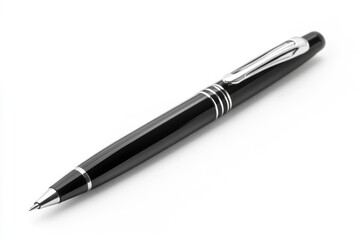 Black pen isolated in white background with generative ai