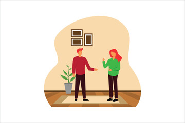 Christmas Celebration Flat Design Illustration