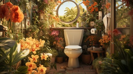 Fototapeta premium World Toilet Day 19 November Generative AI