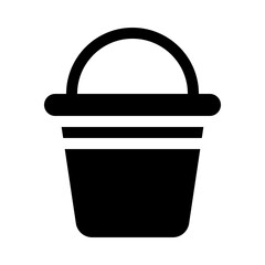 bucket glyph icon
