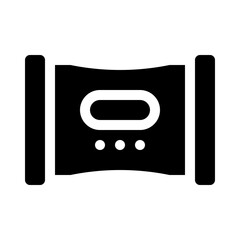 cleaning wipes glyph icon