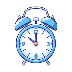 Alarm clock flat cartoon vector