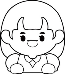 Halloween Pumpkin Children's Illustration
