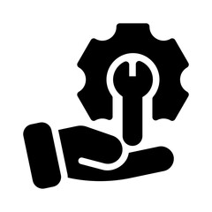 tech glyph icon