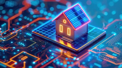 Obraz premium High quality smart home concept. Wireless connectivity for automated systems