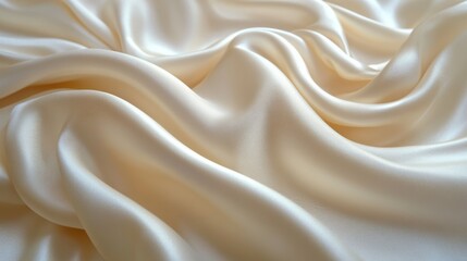 Obraz premium Smooth golden silk fabric with elegant folds