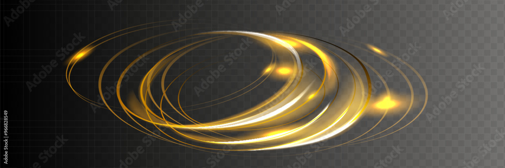 Canvas Prints white shiny sparks spiral wave. a curved bright line of speed is spinning. shiny wavy path. rotating