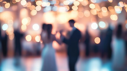 Blurred Background with People Dancing
