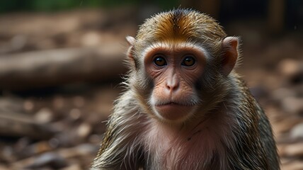 Mpox, monkey with monkeypox, outbreak of the MPXV virus, infectious disease spreading to human
