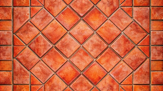 Red terracotta floor tile texture background.