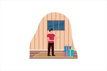 Christmas Celebration Flat Design Illustration