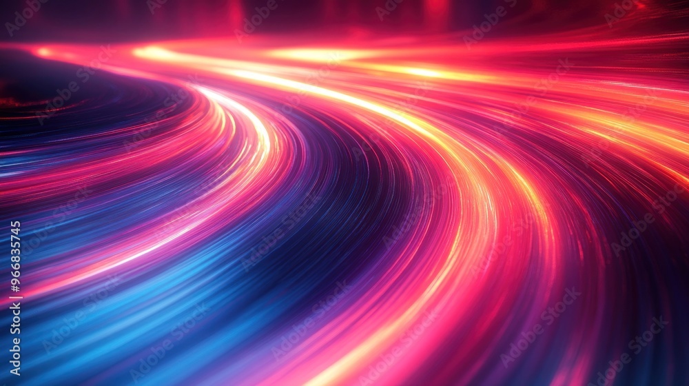 Wall mural Abstract Light Trails