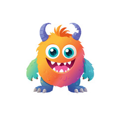 cute monster character set style 5
