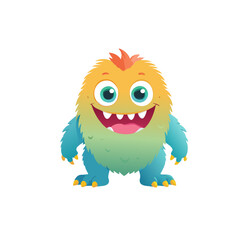 cute monster character set style 4
