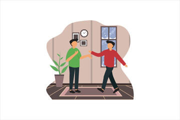 Christmas Celebration Flat Design Illustration