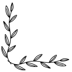 Botanical Foliage Corner Decoration 