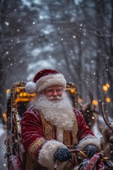 santa claus with gifts