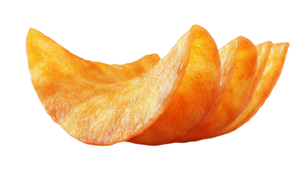 Abstract Orange Slices with Glitch Art Effect