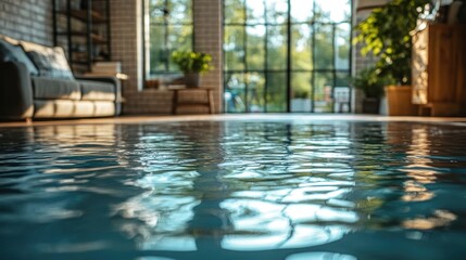 Water Ripples in Indoor Pool