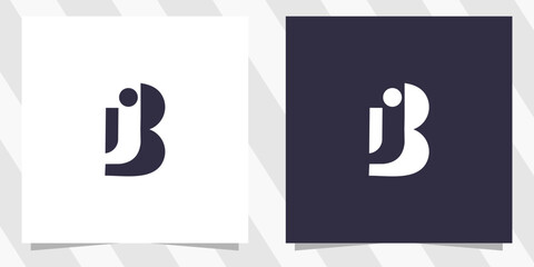 letter jb bj logo design vector © euforia