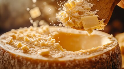 Grated Parmesan Cheese Wheel: A Culinary Delight