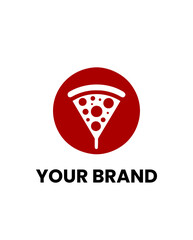 ELEGANT AND MINIMALIST PIZZA LOGO DESIGN