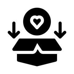 donation glyph icon