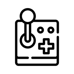 joystick line icon