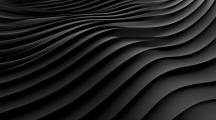 Abstract Black Curved Lines Background