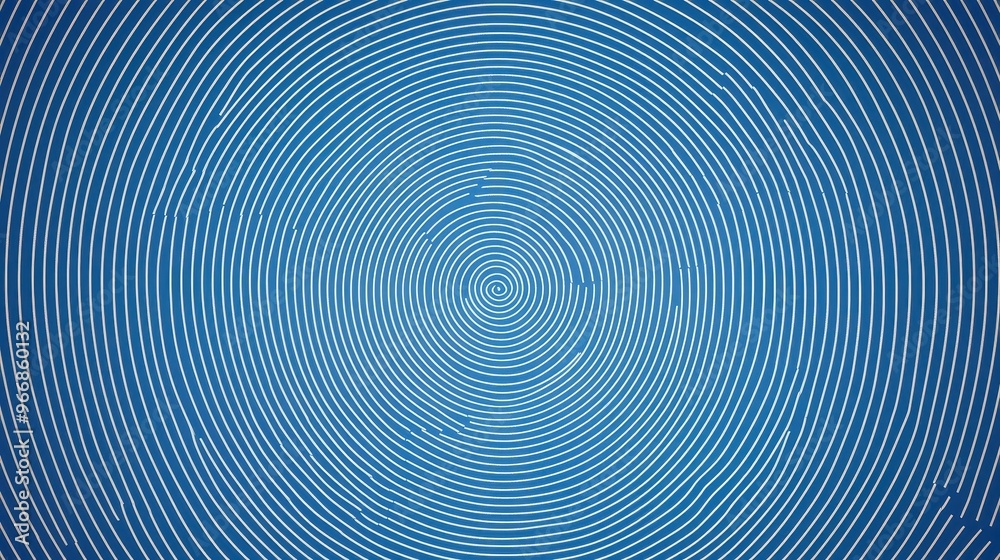 Wall mural abstract blue and white circular pattern background