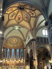 Fototapeta premium Guadalupe church 18th century buenos aires old majestic cathedral religious art