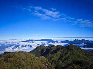 view from the top of Ta Lien Son mountain, Vietnam