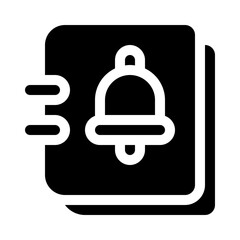 reminder glyph icon