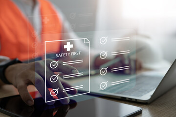 safety concept Industry regulations and standards For standard work processes and zero accidents...