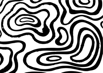 Fototapeta premium pattern of black smooth lines