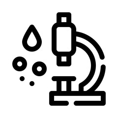 microscope line icon