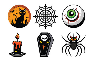 halloween  web icons design 
