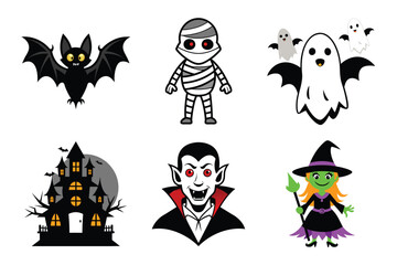 set of halloween icons