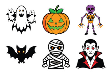 set of halloween icons