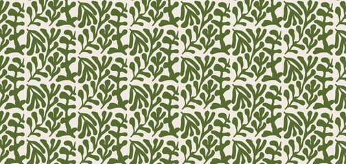 Oriental vintage flower seamless pattern. Soft pastel background in minimalist for backgrounds products, wallpapers, textile, and fashion design.