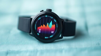 Close up view of a smartwatch screen displaying detailed sleep tracking and health monitoring data showcasing the advanced technology behind holistic personal wellness and lifestyle optimization