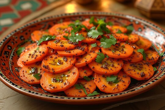 Moroccan carrot salad with cumin and coriander