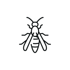 Wasp icon. Simple wasp icon for social media, app, and web design. Vector illustration