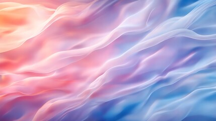 Obraz premium Watercolor abstraction, pastel tones, organic smooth shapes, light and delicate, flowing design