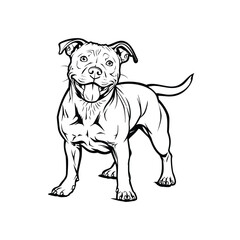 dog coloring page for kids, Drawing simple lines cute dog collection in the forest coloring book pages. cartoons for preschool children.