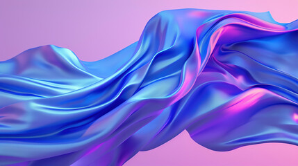 Fototapeta premium Abstract purple and blue flow waves, isolated on bright background. Banner, poster, power point, and web background.