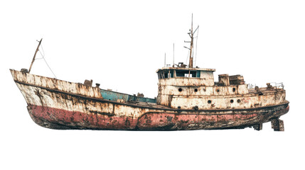 Fototapeta premium shipwreck on a transparent background