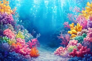 coral reef and coral