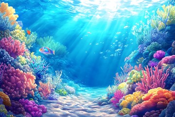 coral reef and coral
