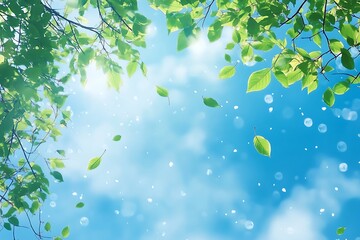 green leaves background